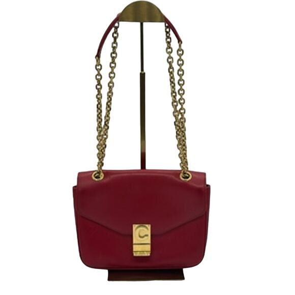 Celine‎ Shiny Calfskin Medium C Bag Red 2018 collection! Gorgeous! - Picture 1 of 16
